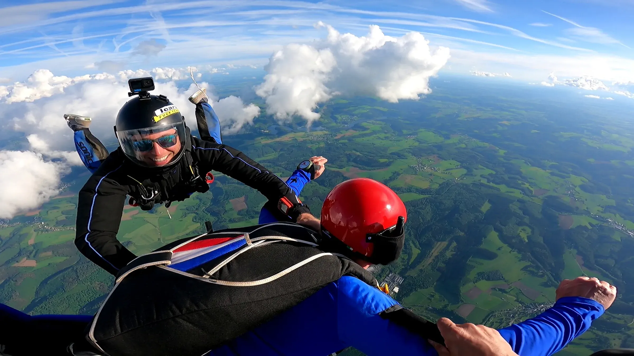 AFF student in freefall
