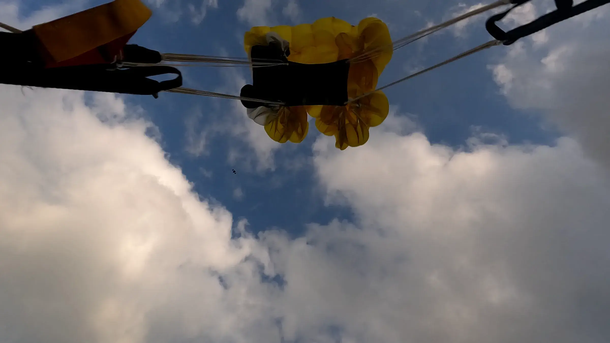 Skydiving action