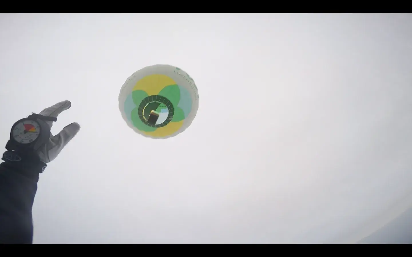 Skydiving action